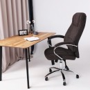 Кресло поворотное KING A, ткань/темно-коричневый